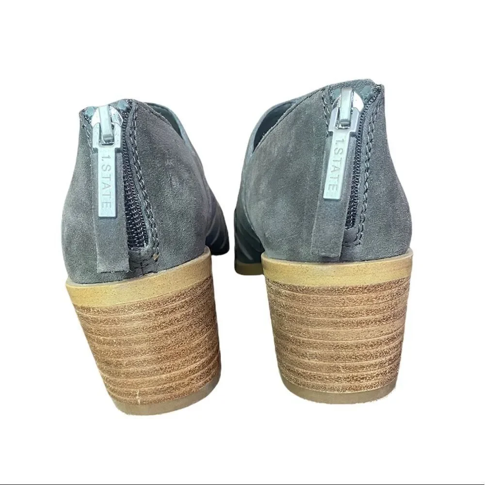 1. State ILEE Gray Suede Booties Size 6.5 - Picture 4 of 5